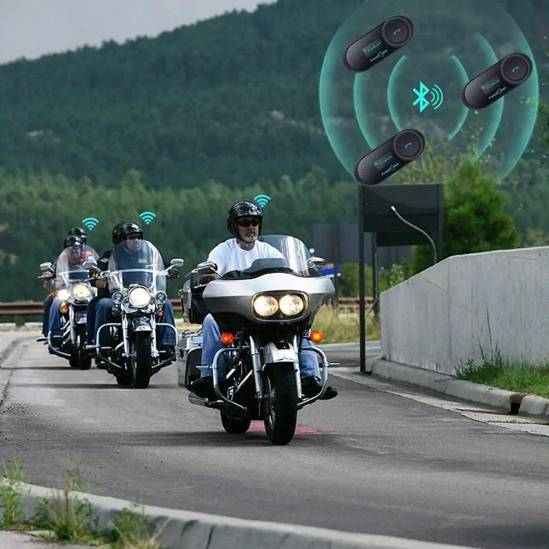 Intercomunicador Bluetooth Freedconn para Capacetes com display, sua viagem mais prazerosa ouvindo músicas e compartilhando conversas com seu garupa e outros 10 pilotos