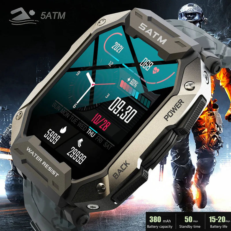 SmartWatch C20 Military Carbon Black Ultra Army Outdoor