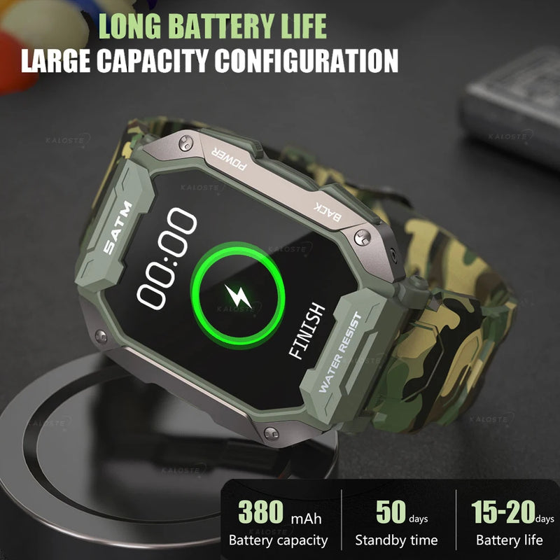 SmartWatch C20 Military Carbon Black Ultra Army Outdoor